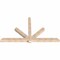 Ekena Millwork Redmond Timber Gable Bracket, Western Red Cedar, 108"W x 63"H x 5 1/2"D x 5 1/2"F, 14/12 Pitch GBW108X63X0606RED00SWR - alternate 3